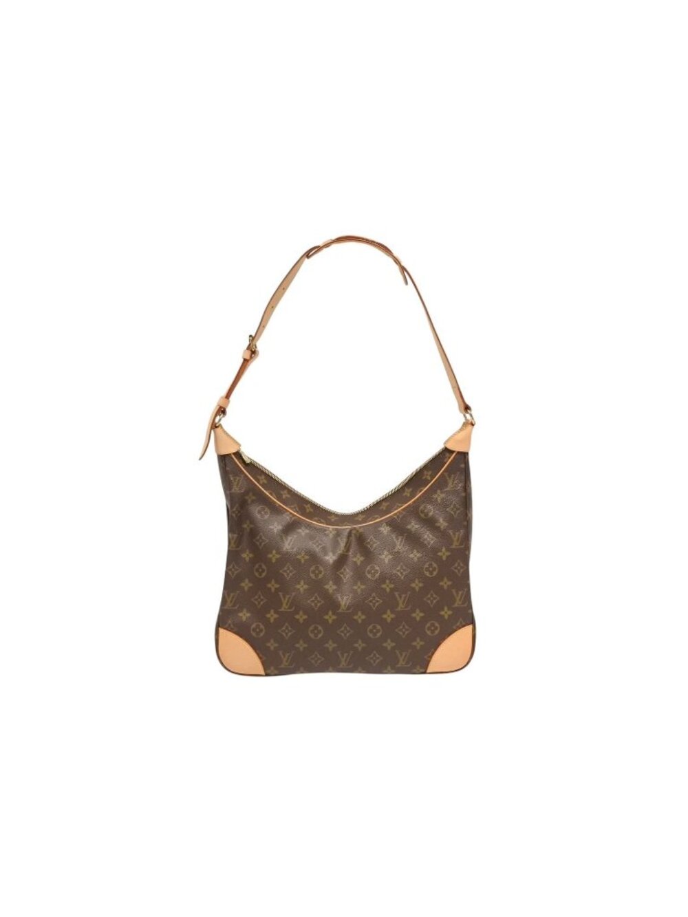 Louis Vuitton Boulogne 35 Shoulder Bag Vachetta Leather Brown Gold 4